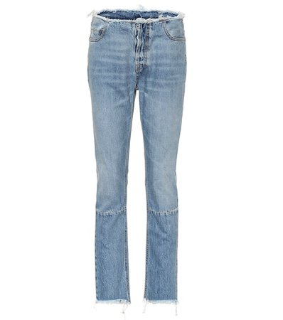 High-rise slim jeans