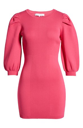 Endless Rose Puff Sleeve Sweater Minidress | Nordstrom