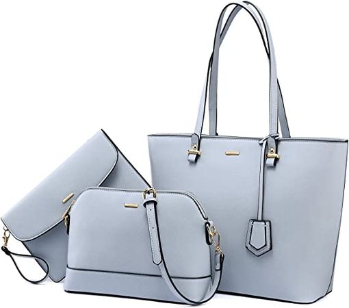 Amazon.com: LOVEVOOK Purses and Handbags for Women Fashion Tote Bags Shoulder Bag Top Handle Satchel Bags Purse Set 3pcs : Clothing, Shoes & Jewelry