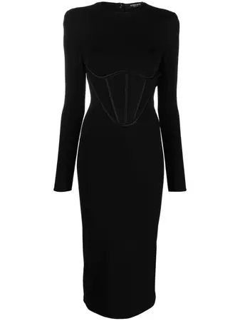 Versace corset-style Midi Dress