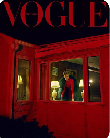 red vogue magazine
