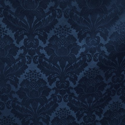 blue damask table cloth