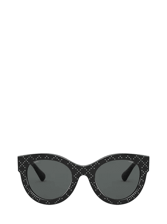 Chanel Butterfly Sunglasses In Black | ModeSens