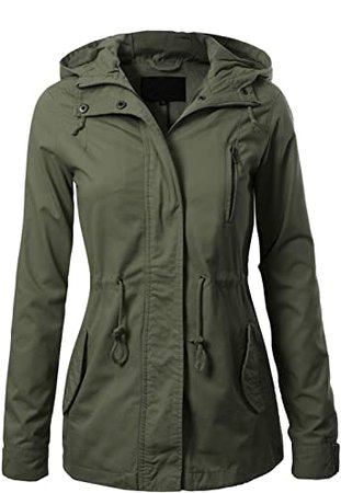 Amazon.com: Design by Olivia Women's Military Anorak Safari Hoodie Jacket: Clothing