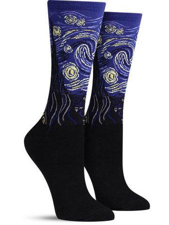 Starry Night | Cool Art Socks for Women