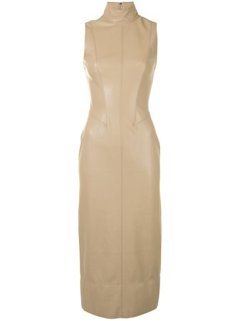 Alexis Fitted Leather Dress - Farfetch