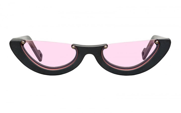 PAWAKA 'EMPAT 4 - Matte Black x Rose Lenses' Sunglasses