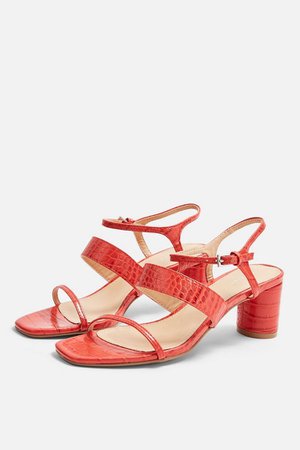 DITA Red Strap Sandals | Topshop