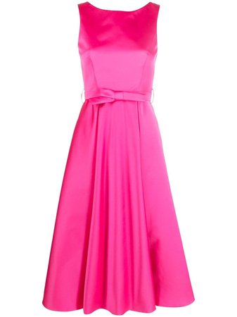 P.A.R.O.S.H. Belted Flared Cocktail Dress - Farfetch