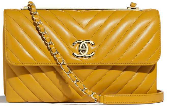 Chanel yellow bag