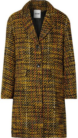 Koché - Taylor Oversized Tweed Coat - Yellow