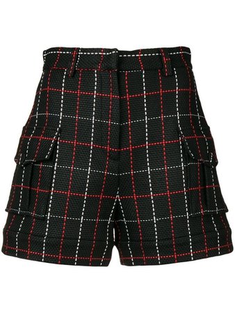 MSGM stitch-detail fitted shorts
