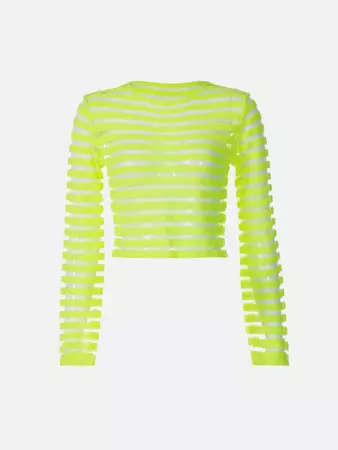 Fluorescent Patchwork Long Sleeve T Shirt – Yugen Theory