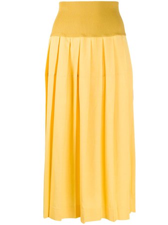 Peter Do two-tone pleated skirt - FARFETCH