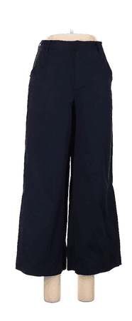 Wide Leg Trousers - Navy (L)