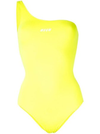 MSGM One Shoulder Swimsuit - Farfetch