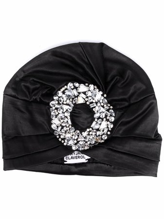 MaryJane Claverol crystal-embellished turban - FARFETCH