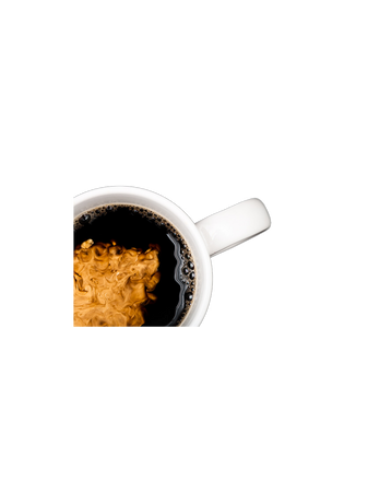 black coffee cream hot drink