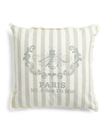 22x22 Provence Stripe Pillow - Throw Pillows - T.J.Maxx