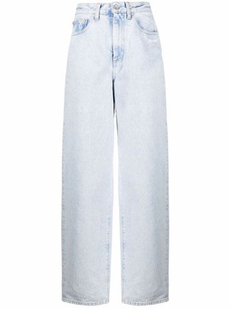 Off-White Diag-print wide-leg Jeans