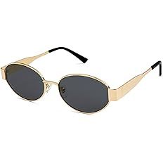Amazon.com: SOJOS Retro Oval Sunglasses for Women Men Trendy Sun Glasses Classic Shades UV400 Protection SJ1217 Gold/Grey Lens : Clothing, Shoes & Jewelry