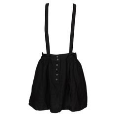 Something Else Suspender Skirt Black ($90) ❤ liked on Polyvore featuring skirts, bottoms, saias, dresses and women