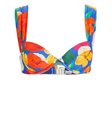 WeWoreWhat Claudia Floral Printed Bikini Top | INTERMIX®