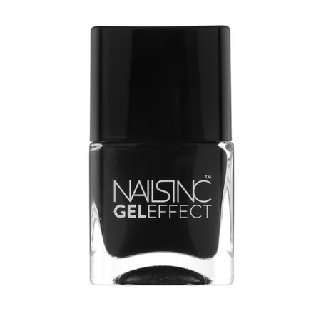 nails inc. Black Taxi Gel Effect Nail Varnish (14ml) - LOOKFANTASTIC
