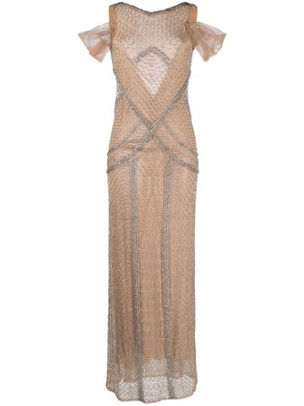 Atu Body Couture crystal-embellished scallop-effect Gown - Farfetch