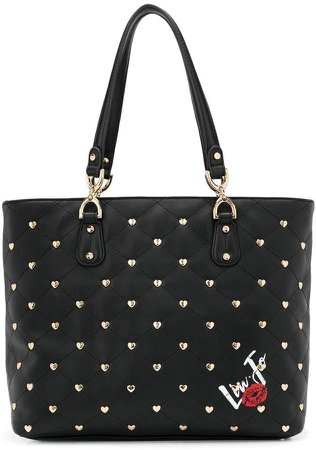 heart studded tote
