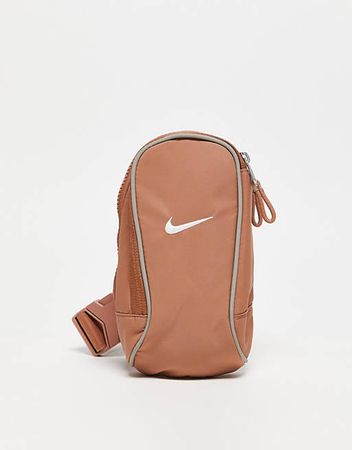 Nike Essentials crossbody bag in brown | ASOS