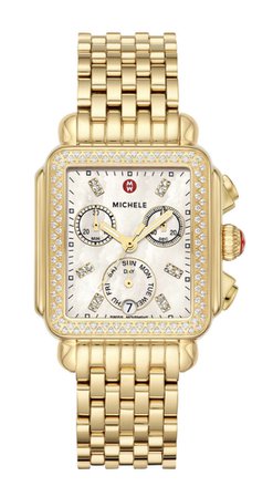 Gold Michele watch