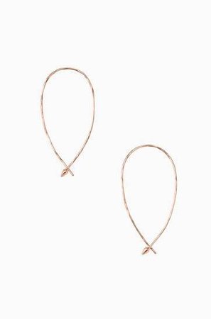 Rose Gold Hammered Wire Small Hoops | Stella & Dot