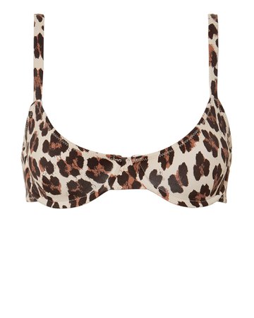 Mykela Leopard Bikini Top