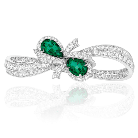 Caprice Emeraude diamond and emerald bracelet