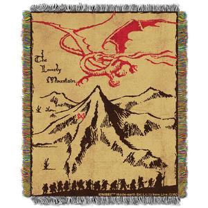 The Hobbit: An Unexpected Journey Lonely Mountain Woven Tapestry Throw – WB Shop