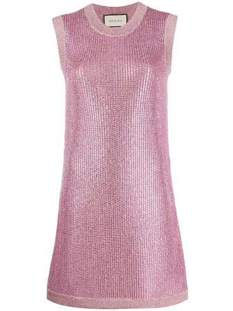 Gucci, Crystal-Embellished Knitted Dress