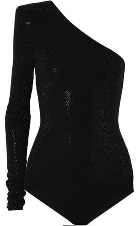 Alexandrea Vauthier one shoulder crystal embellished bodysuit $2620