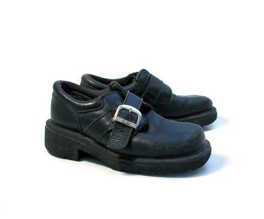 90s Doc Martens Shoes UK 4 US 6 Black Creepers Grunge Chunky | Etsy