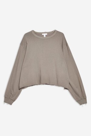 Nibbled Sweatshirt - A Fresh Take - Clothing - Topshop
