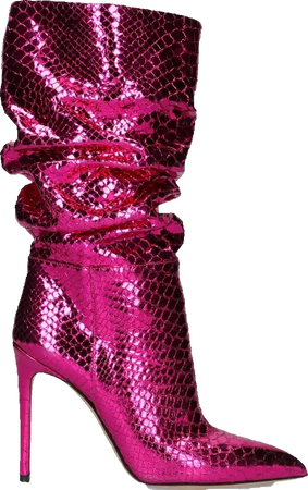 Pink Metallic Boots