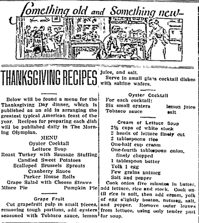 thanksgiving recipe old - Google Search