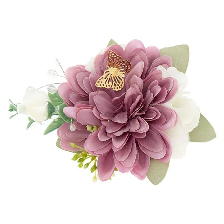 Butterfly Bridal Flower Clip - Lilac | Icing US