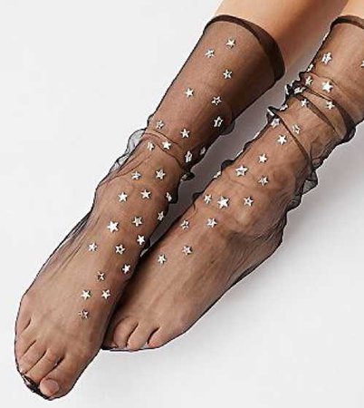 sheer star socks