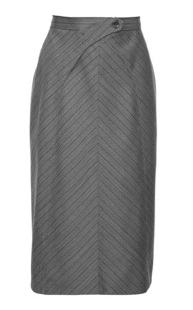 SITUATIONIST High-Rise Wool Pencil Skirt