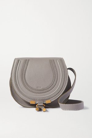 Chloé | Marcie mini textured-leather shoulder bag | NET-A-PORTER.COM