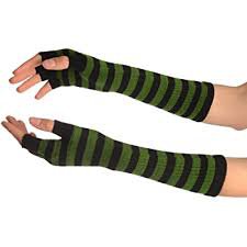 green and black striped arm warmers - Google Search