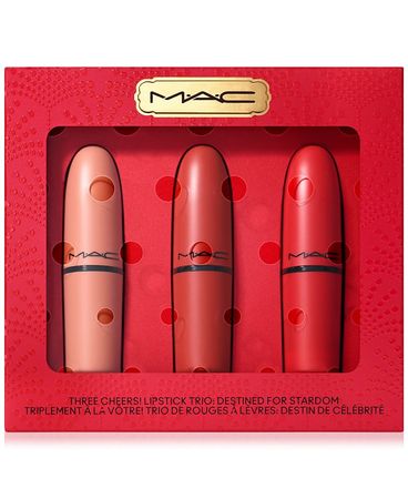 MAC 3-Pc. Three Cheers! Lipstick Set, Created for Macy's & Reviews - Makeup - Beauty - Macy's