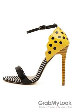 yellow and black polka dot shoes - Google Search