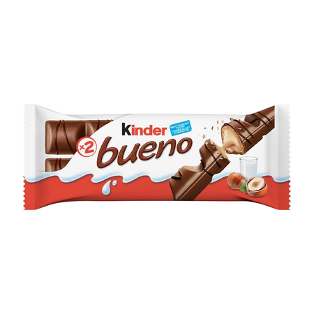Kinder Bueno Chocolate and Hazelnut Cream Candy Bars